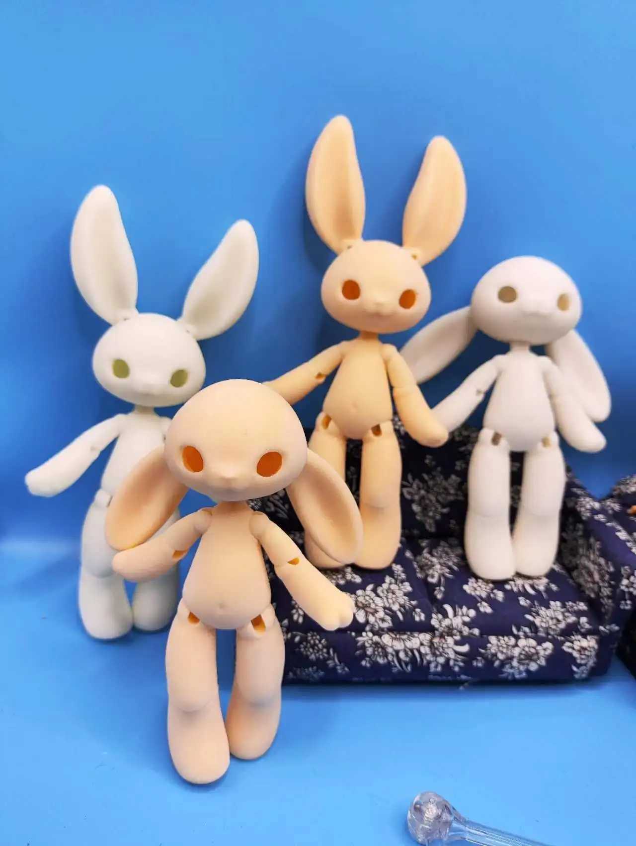 BJD Doll Pet Rabbit Action Figure Rabbit Knuckle Doll Cute Doll Pet 14cm X250210