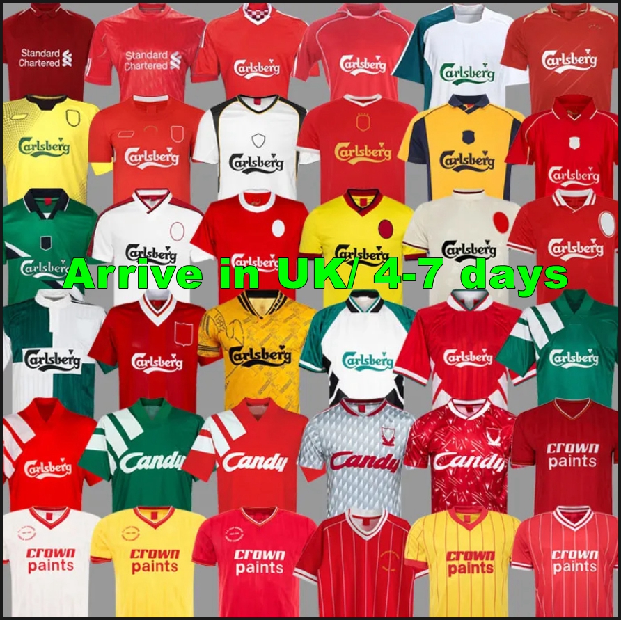 DALGLISH Retro Soccer Jerseys Gerrard 2005 Smicer Alonso 10 11 Vintage Football Shirts 93 95 96 97 98 FOWLER TORRES 82 89 91 Maillot 85 86 Kuyt Keane 06 07 08 09 SUAREZ Kits