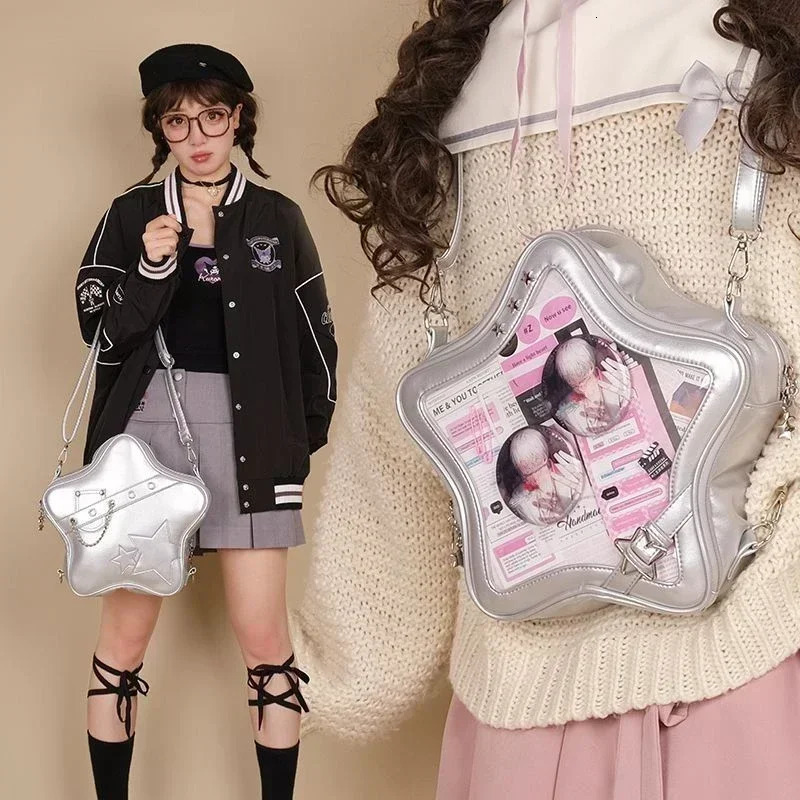 Ita Bag Backpacks 2025 Transparent School Bag for Women Sweet Chic Star Crossbody Bag Display Autumn Bolsa 250207
