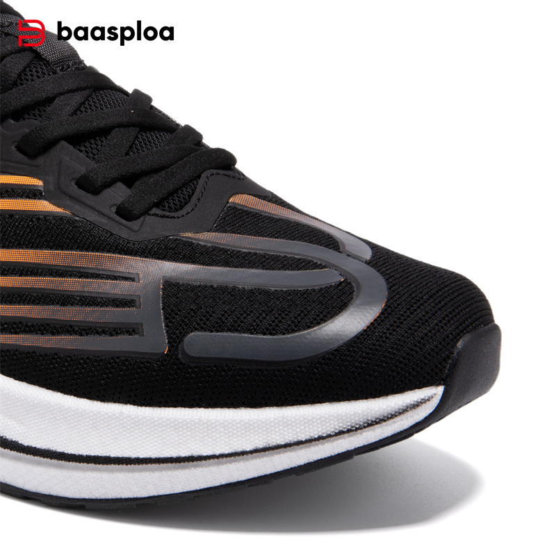 Baasploa Men Running Shoes Carbon Plate Professional Jogging Sneakers Male Outdoor Breathable Anti-slip Sports Shoes