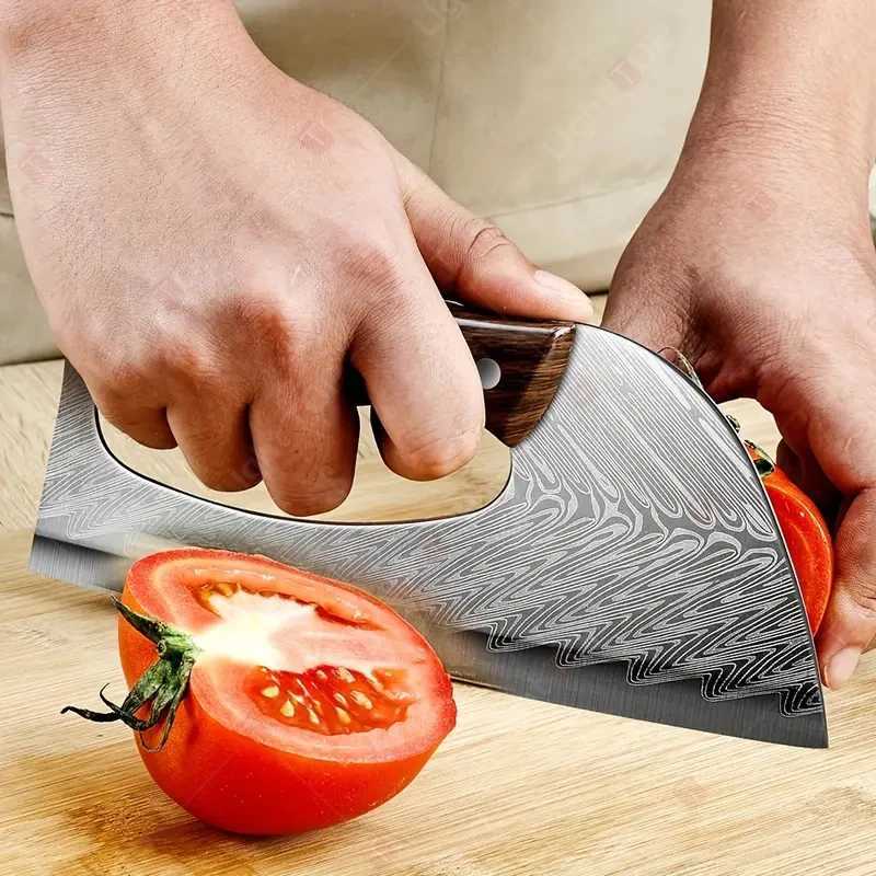 NEW Effort Saving Kitchen Knife Stainless Steel Household Chefs Knife Multifunctional Meat Cutter Vegetable Knife Chopper KnifeXJ250210