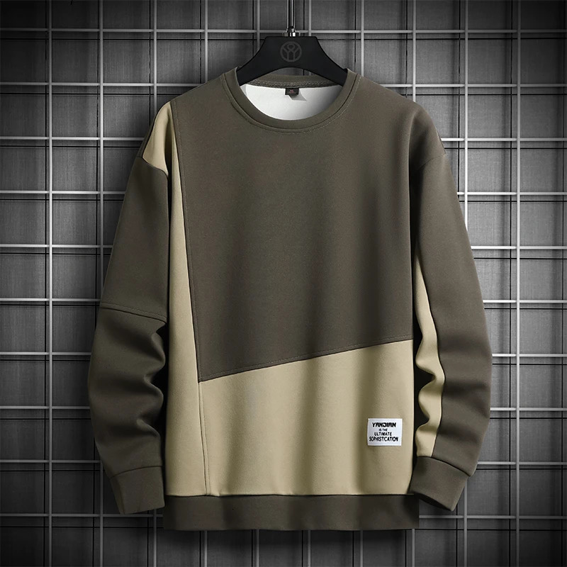 S-5XL Plus Spring Autumn Mens Hoodie Harajuku Korean Streetwear Sweatshirt Men Casual Men Clothing Trend Long Sleeve Hoodies 250210