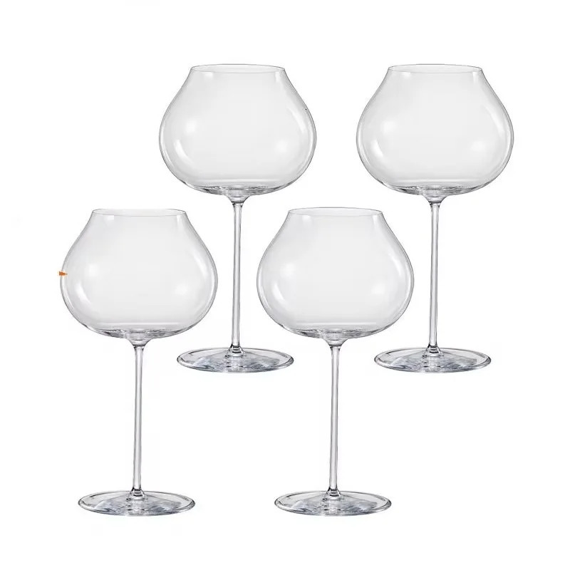 1-6PCS Slovakia RONA Style Super Thin Crystal Burgundy Goblet Dark White Wine Glass Sommelier Exclusive Tasting Wine Glass 250210