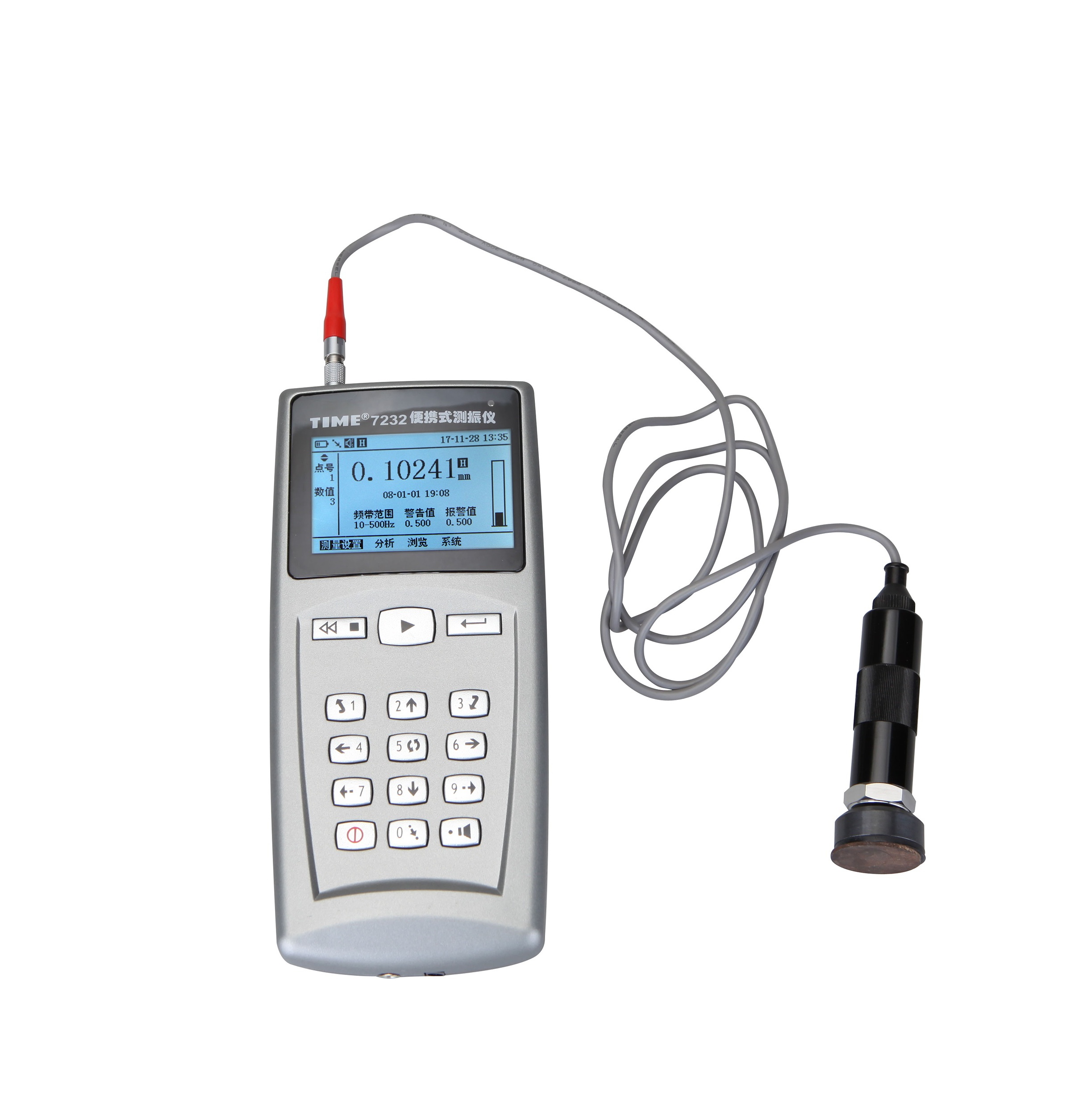 High Precision Vibration Sensor with Digital Display for Accurate Measurements