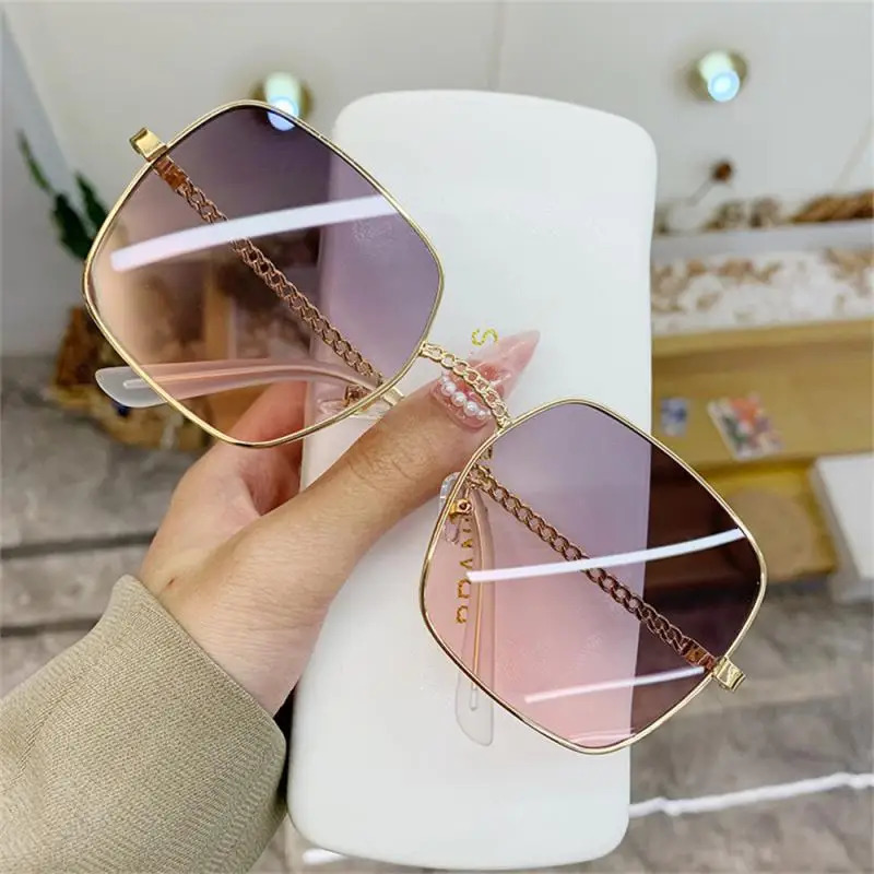 UV400 Oversize Sunglasses Women Personalized Sun Glasses INS Fashion Street Poshoot Large Frame Sunglasses 250210