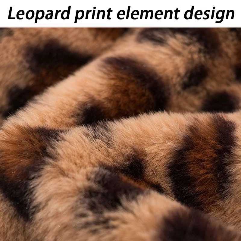 Winter Warm Dogs Coat Leopard Print Small Breed Dogs Clothes Fancy Luxury Coats Puppy Female Schnauzer Pet Clothing Supplies X250210