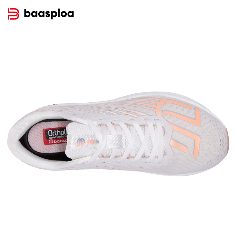 Baasploa Women Running Shoes Carbon Plate Professional Jogging Sneaker Female Casual Breathable Sports Shoes