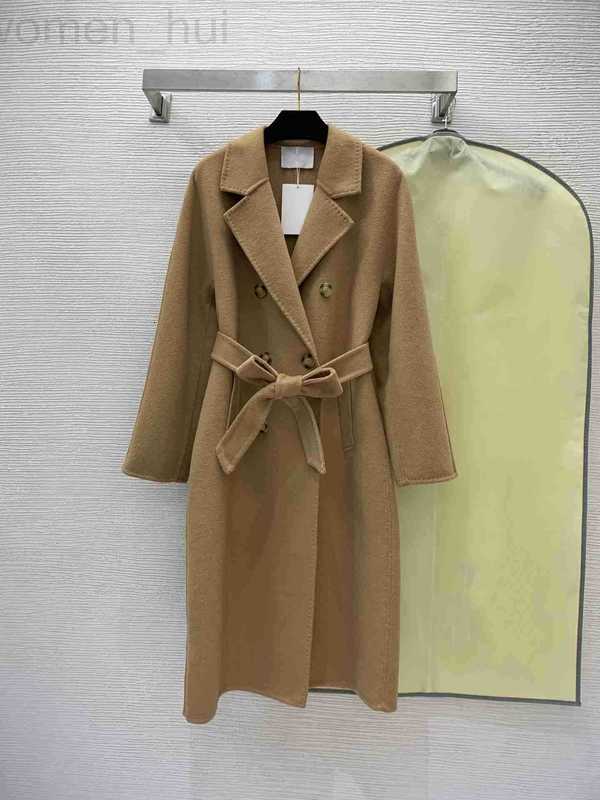 Women's Trench Coats designer Designer Coat Women Winter Overcoat Classic Solid Color Fashion Double Breasted High Waist Long Outdoors Windproof And Waterproof