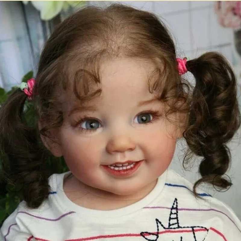 28inch Reborn Doll Kit Cammi Baby Toddler Smile Face Doll Parts Soft Touch Fresh Color With Body X250210