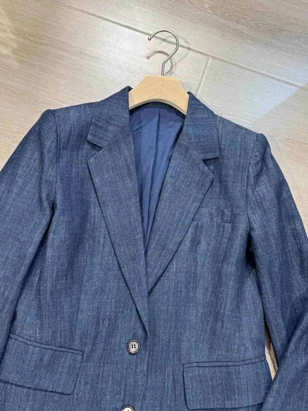 Spring high quality denim pant suits 250210