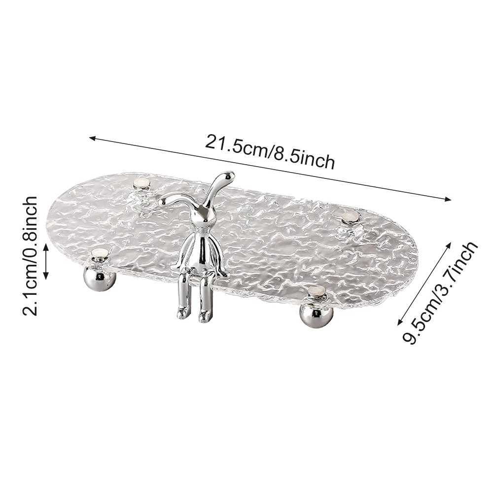 1 rabbit bathtub tray 2 acrylic washbasin trays waterproof storage tray He organization and storage Ro decoration Y250210