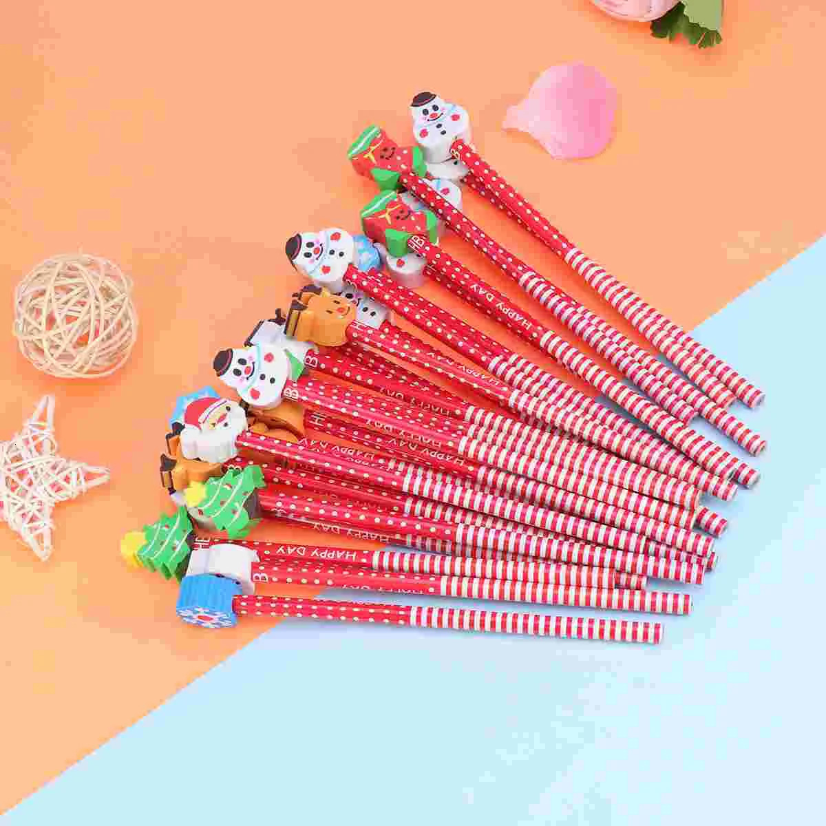 24Pcs Festive Toddler Child Pencils For Kids Holiday ChildrenS Birthday Party Baby Shower Gift Students Stationery Reward Pack 250115