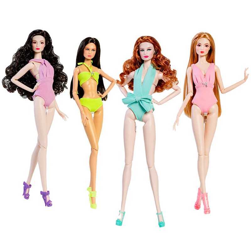 New Fashion Supermodel 32cm BJD Doll Body Blond Black Hair White Skin Kids Play House DIY Dress Up Toys Birthday Party Gifts X250210