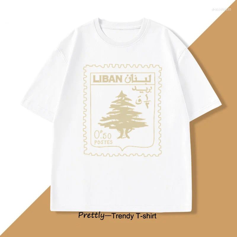 Men's T Shirts Lebanon Vintage Tshirt Support Lebanese Printed T-shirt Men Women Cotton Short Sleeve Clothes Graphic