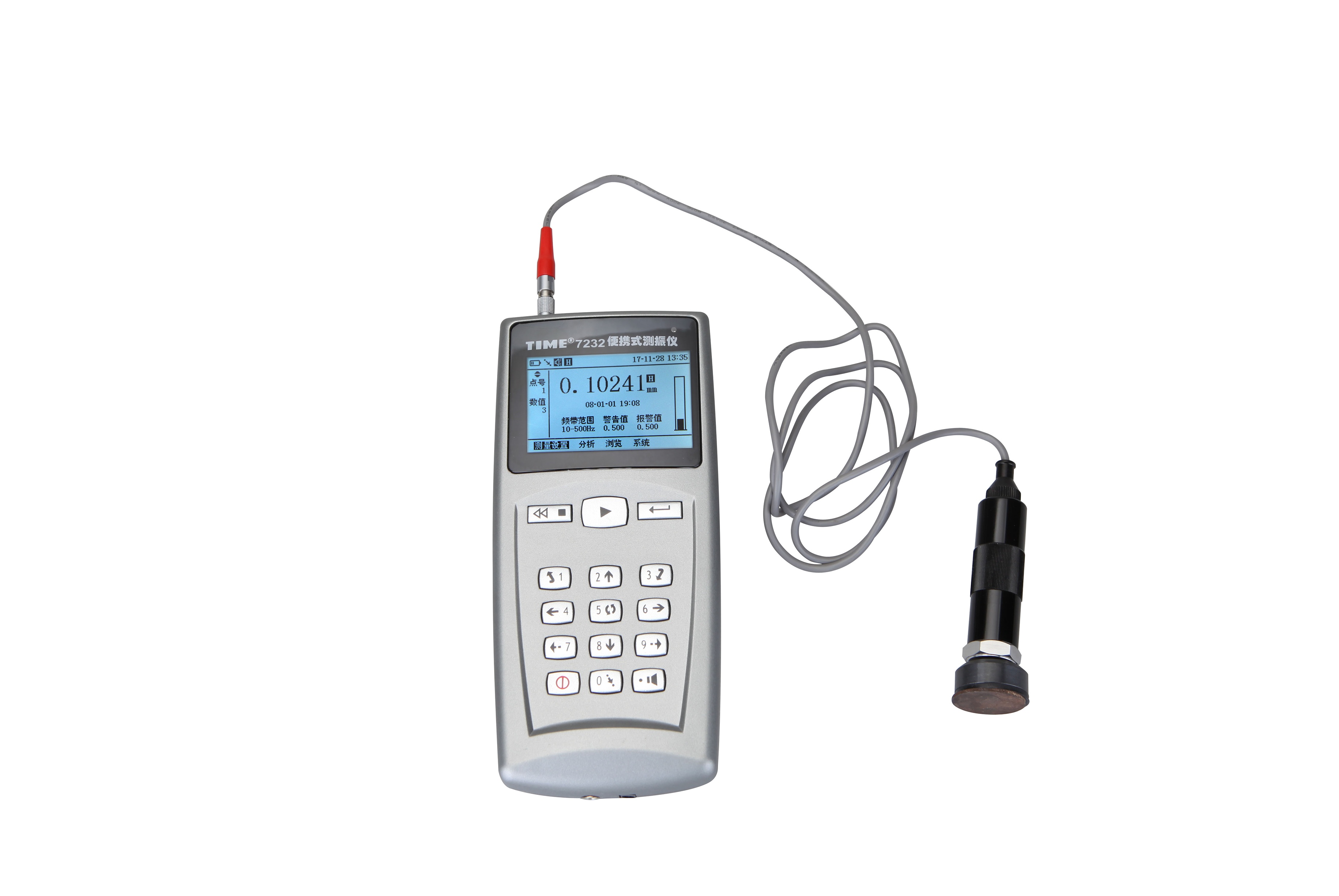 High Precision Vibration Sensor with Digital Display for Accurate Measurements