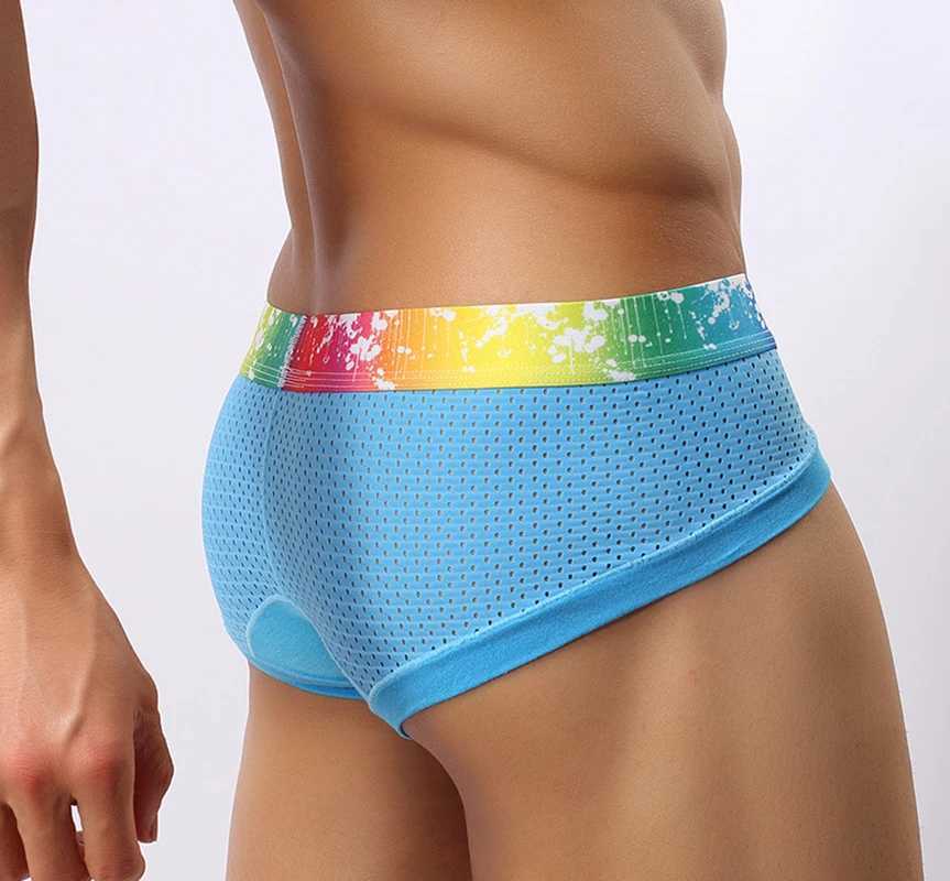 Mens Fashion Sexy Gay Classic Mens Briefs New Male Sleepwear Panties Low Waist Underpants Modal Underwears Briefs W250210