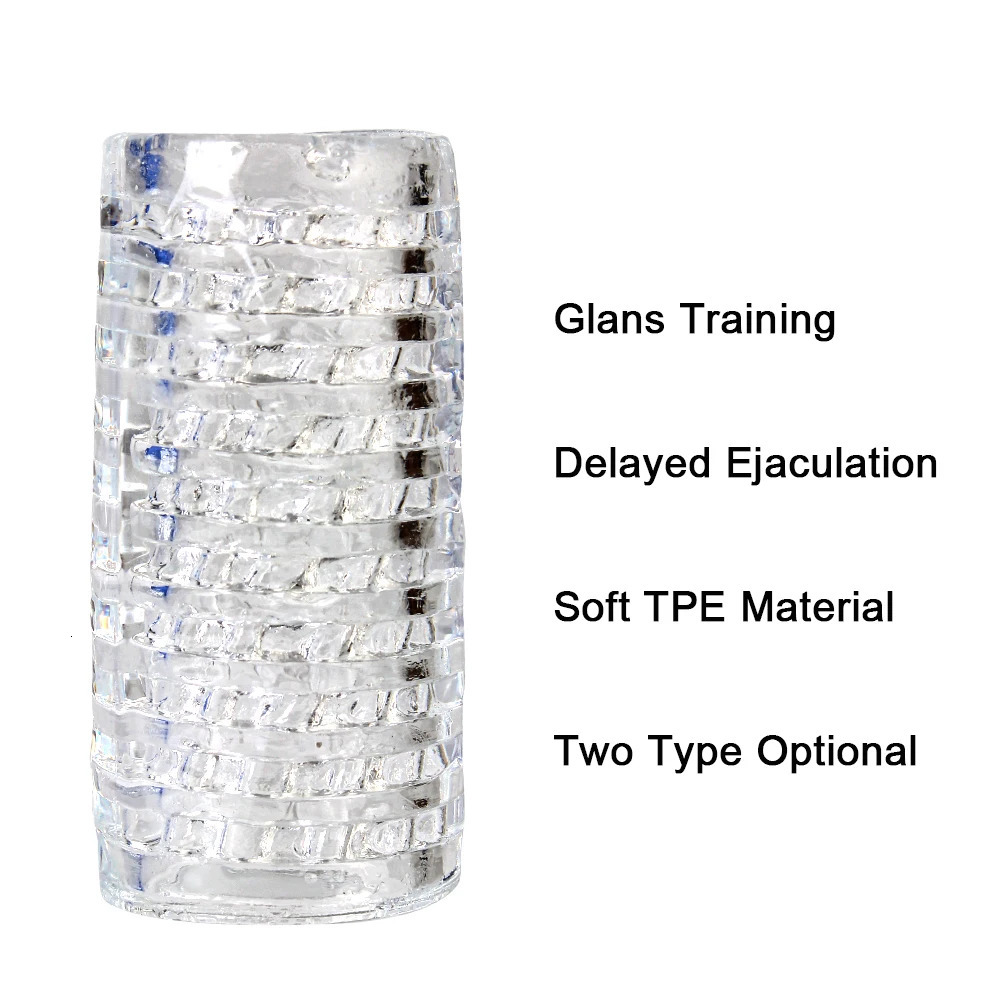 Male Masturbator Cup Sex Toy for Men Soft TPE Cock Training Sex Shop Glans Trainer Penis Sleeve Delay Exercise Adult Products 250227