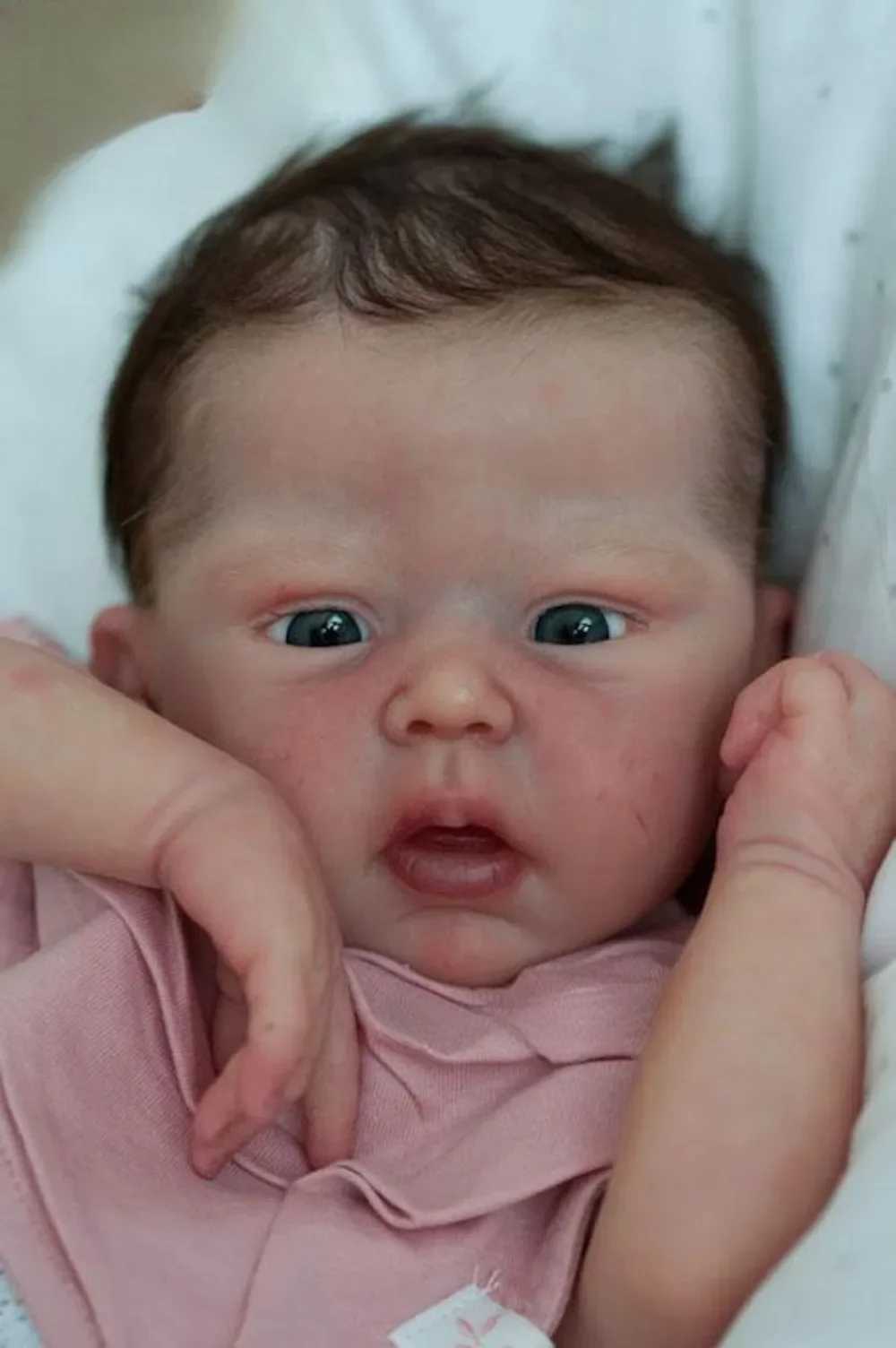 18Inch Reborn Kit Mindy Open Eyes Reborn Baby Doll Unpainted Blank Parts with Body and Eyes Drop Shipping doll reborn kit X250210