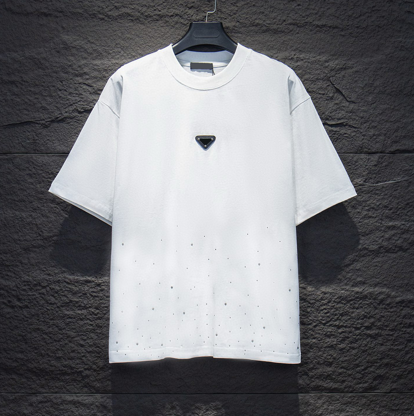 Men's Plus Tees & Polos Round T-shirt plus size neck embroidered and printed polar style summer wear with street pure cotton s23f cyy9642 e3