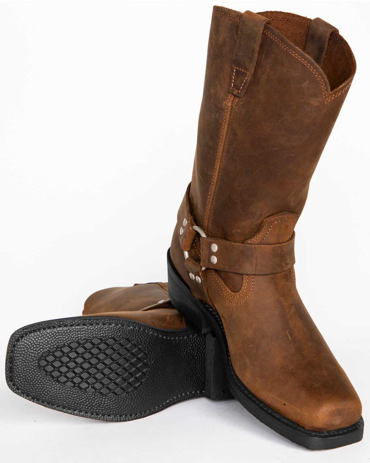 Size 39-48 Luxury Retro Cowboy Boots Men Mid Calf Western Boot Men Pu Leather Man Slip On Shoes Winter Knight Boots BootiesC250210