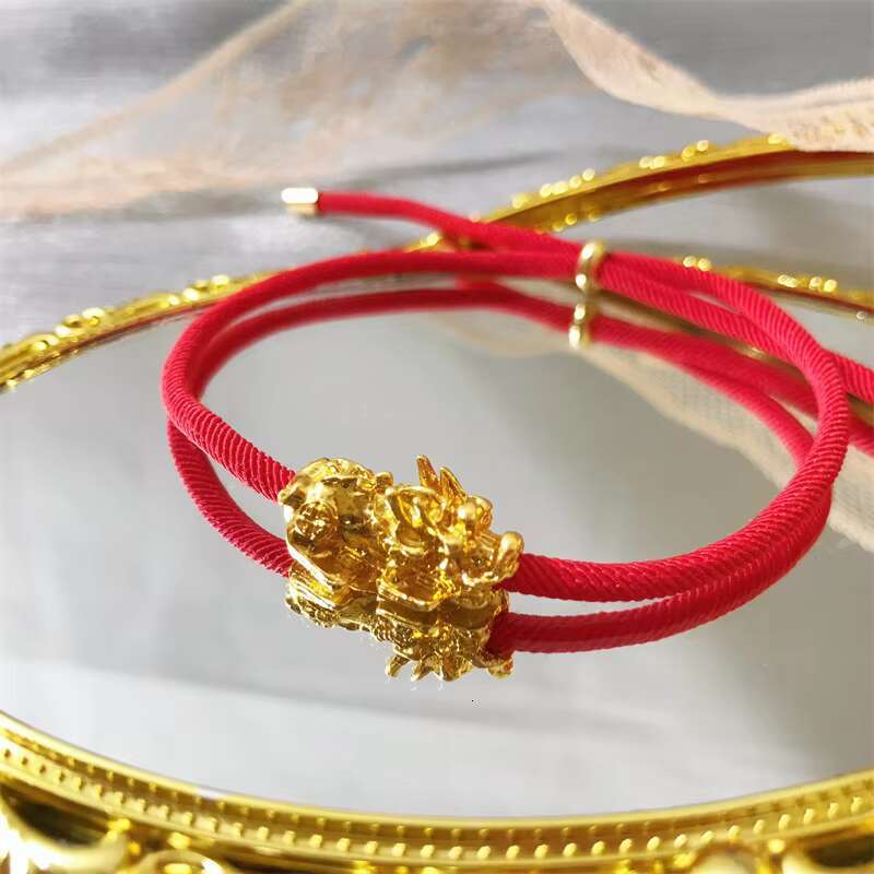 2025 New Year Zodiac Snake Lucky Braided Rope Bracelet Red Thread String Adjustable Bracelets for Womern Men Amulet Jewelry Gift