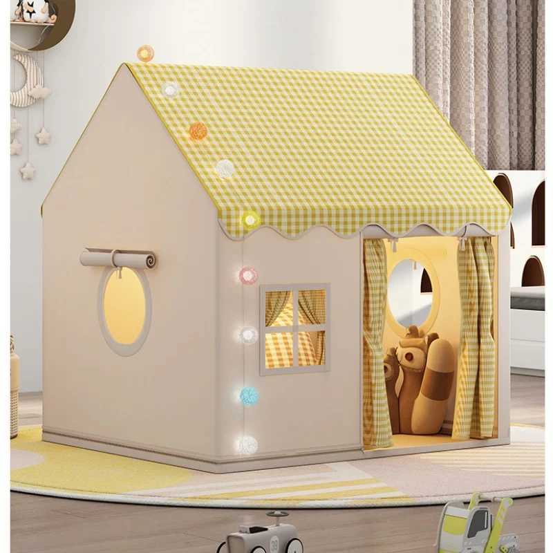 Childrens Tent Indoor Play House Outdoor Games Garden Type Princess Castle Folding Cubby Toys Tents Child Room House Teepee X250210