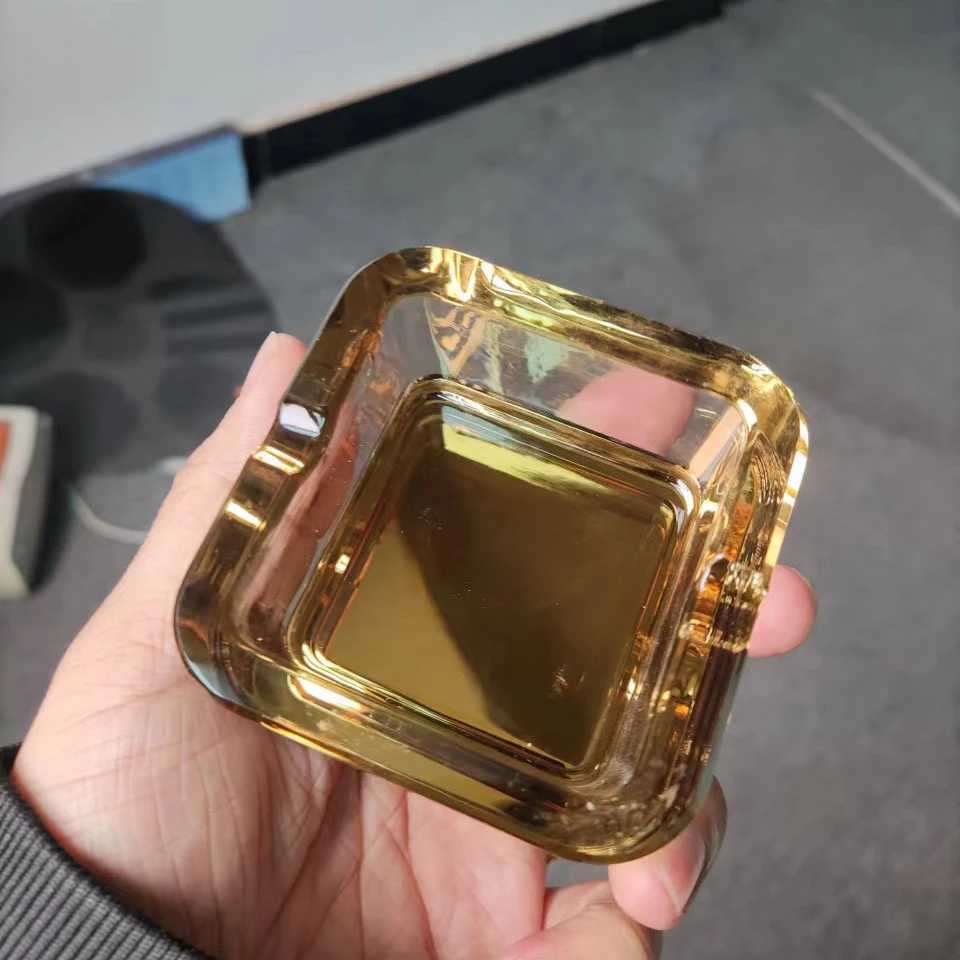 Cpact and Simple Ashtray for Cigarettes in Hotel Ro and Living Ro Crystal ashtray Y250210