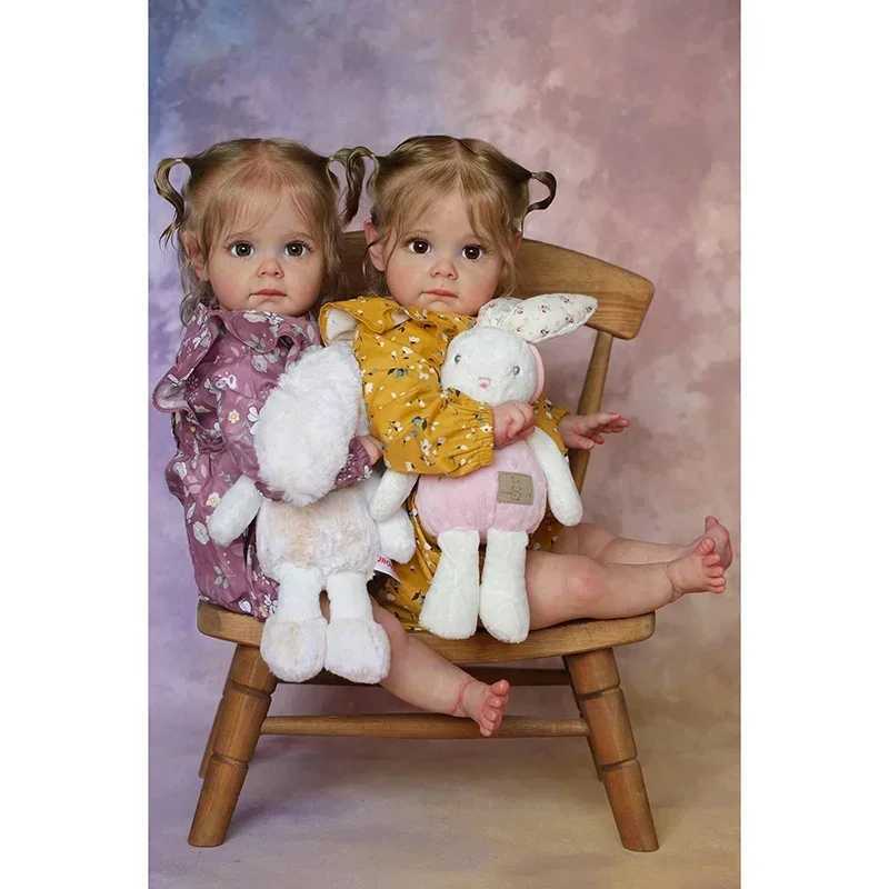 60CM Newborn Handmade 3D Skin High Quality Reborn Toddler Maggie Detailed Lifelike Hand-rooted hair Collectible Art Doll X250210