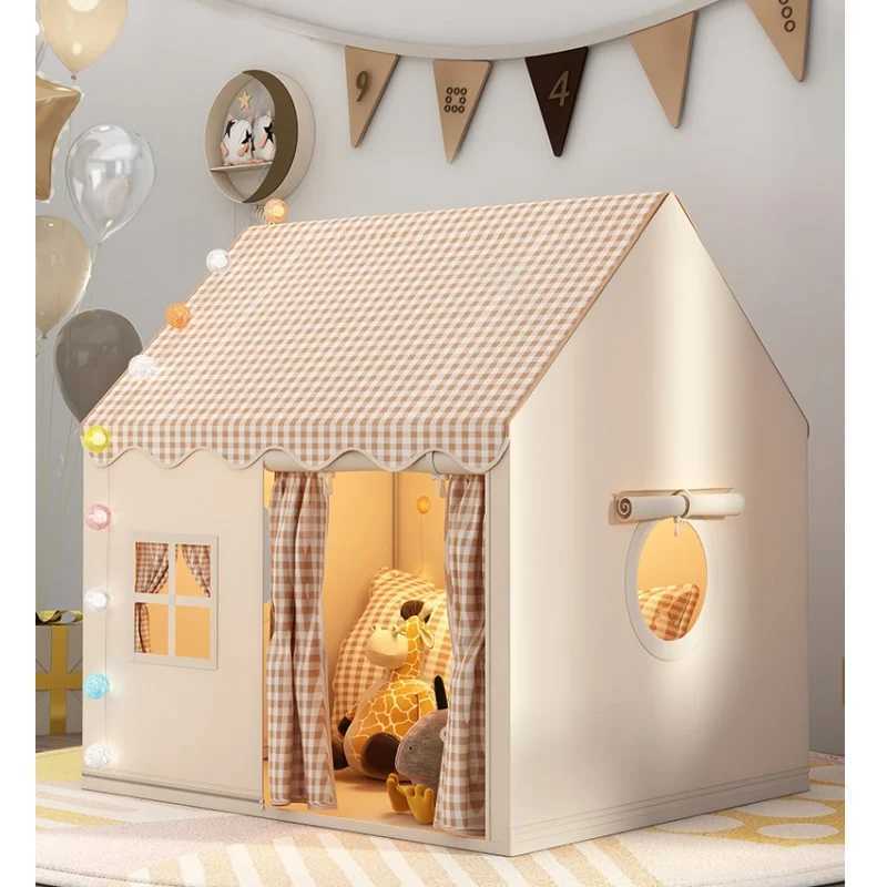 Childrens Tent Indoor Play House Outdoor Games Garden Type Princess Castle Folding Cubby Toys Tents Child Room House Teepee X250210