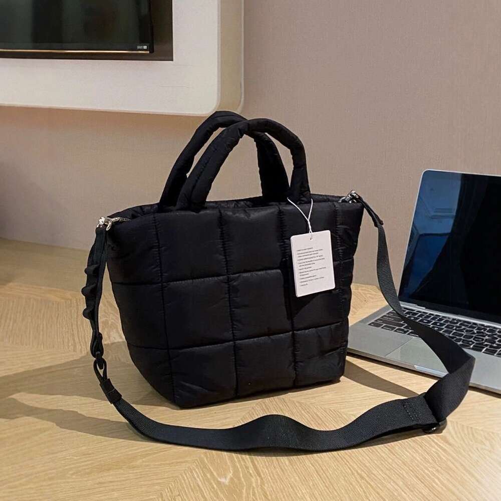 Autumn/Winter Quilted Grid Women's Handbag Soft Bag Single Cross Shoulder Bags