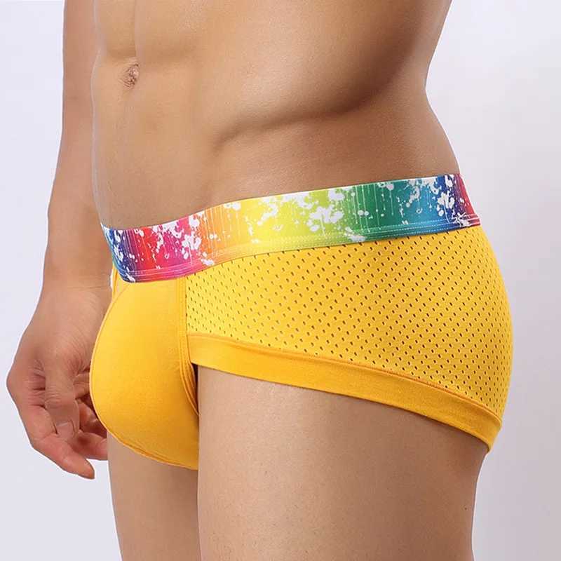Mens Fashion Sexy Gay Classic Mens Briefs New Male Sleepwear Panties Low Waist Underpants Modal Underwears Briefs W250210