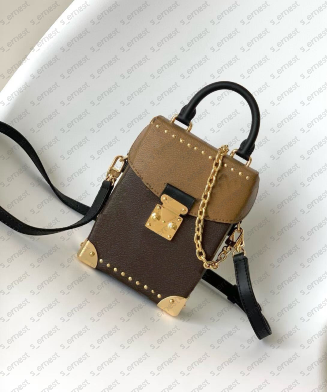 Designer Camera box handbag women fashion rivet leather crossbody Petite strap shoulder bags tote