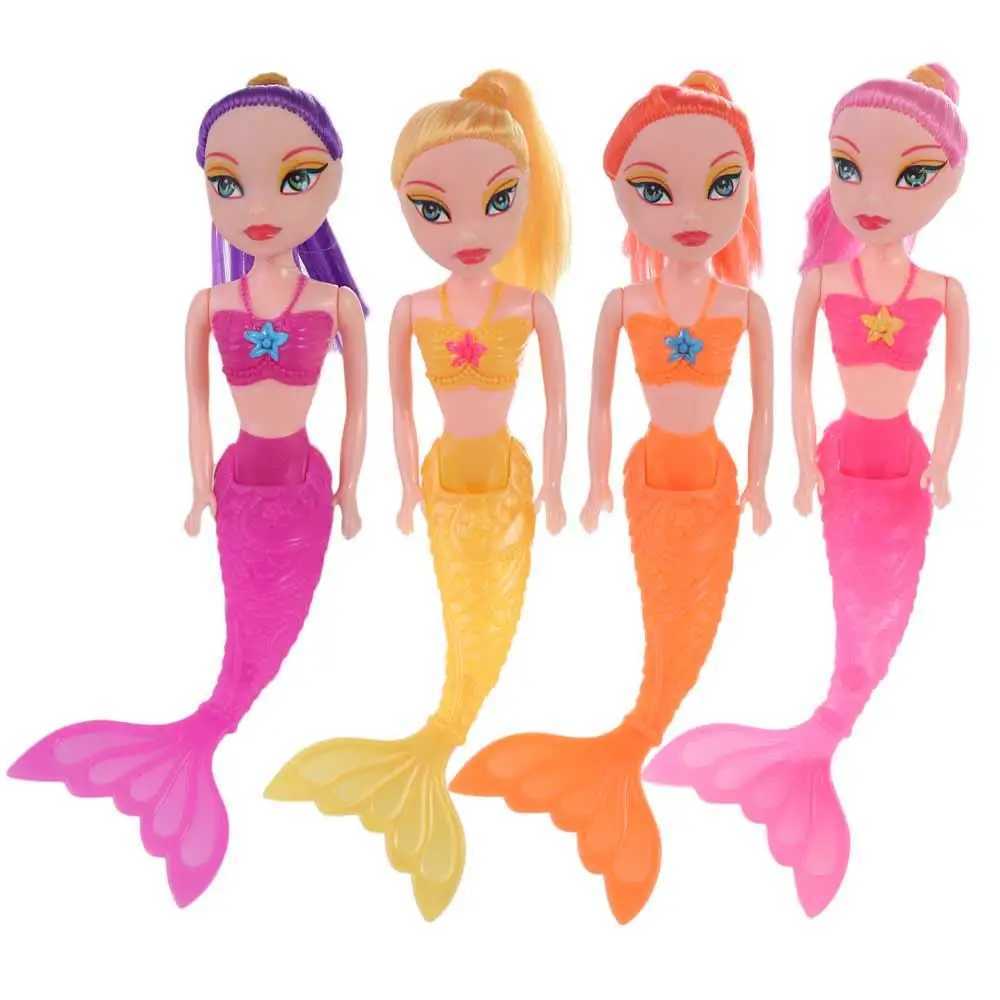 free shipping ics For Kids Birthday Present Birth Gift ic Girls Toy Mermaid Princess Fairy Doll Swimming Pool Toys