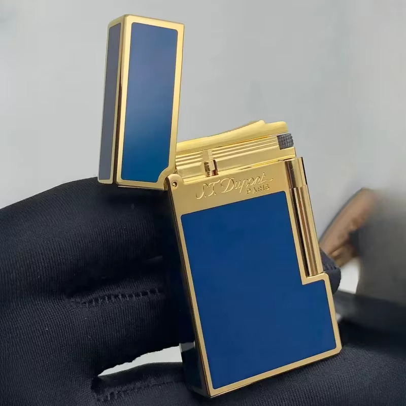 Dupon Vintage Bright Sound Gas Brass Shell Grinding Wheel Ignition Iatable Lighter For Men Gift Box