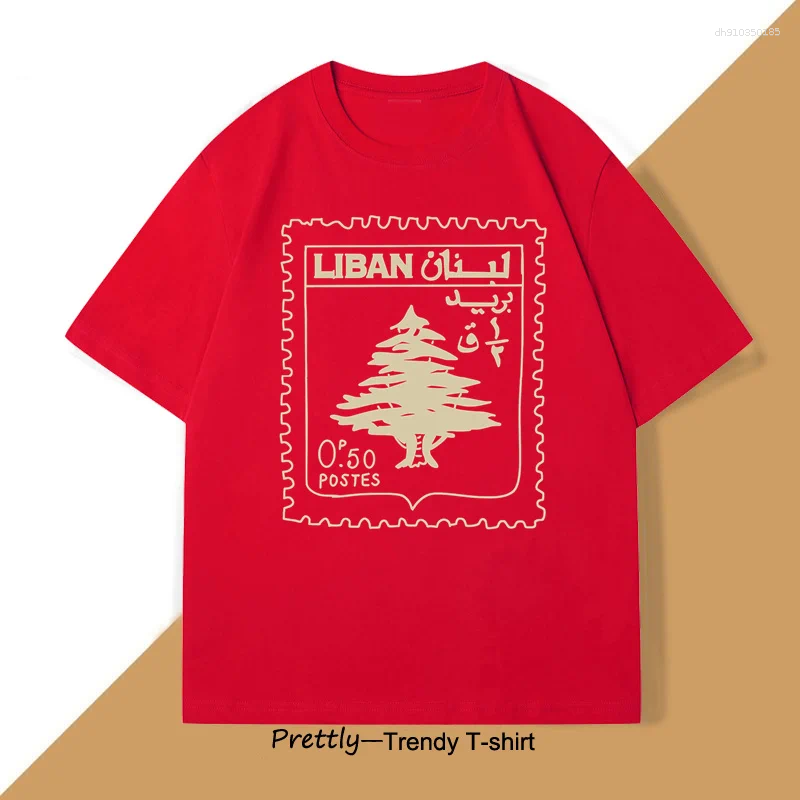 Men's T Shirts Lebanon Vintage Tshirt Support Lebanese Printed T-shirt Men Women Cotton Short Sleeve Clothes Graphic