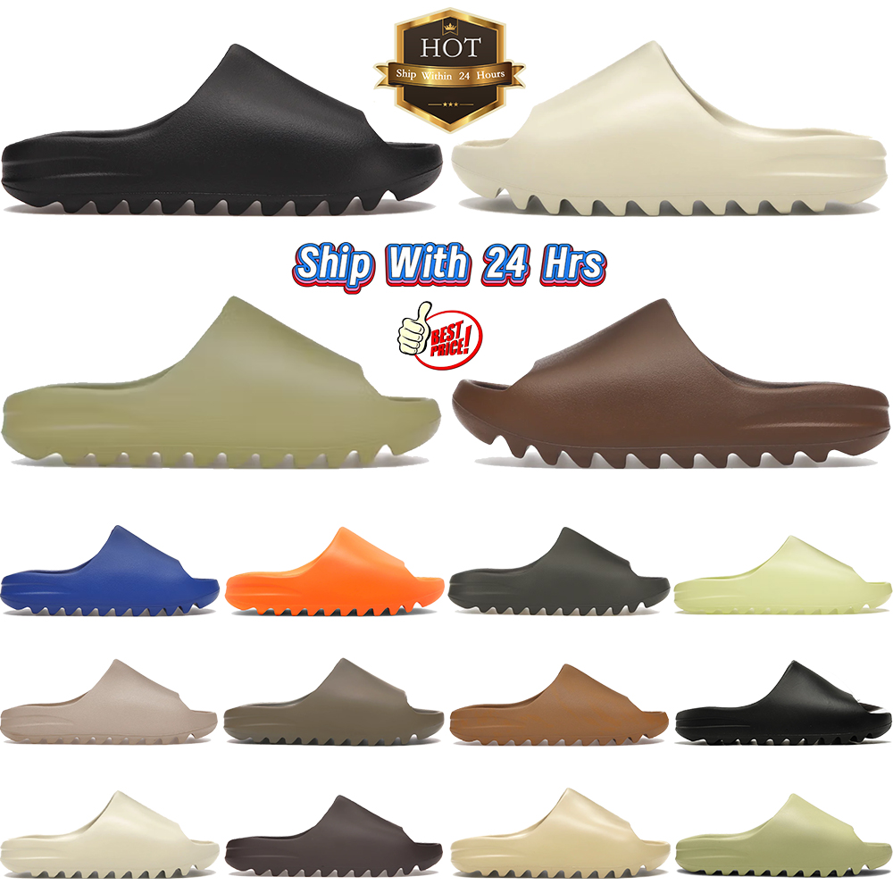 Designer Slides for Men Women Slippers Sandals Onyx Cinder Sand Bone Resin Stone Sage Slate Grey Vermilion Slide Slipper Summer Beach Sandal Womens Mens Shoe