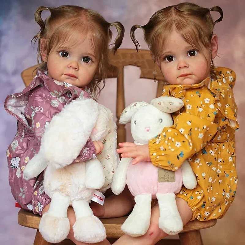 60CM Newborn Handmade 3D Skin High Quality Reborn Toddler Maggie Detailed Lifelike Hand-rooted hair Collectible Art Doll X250210