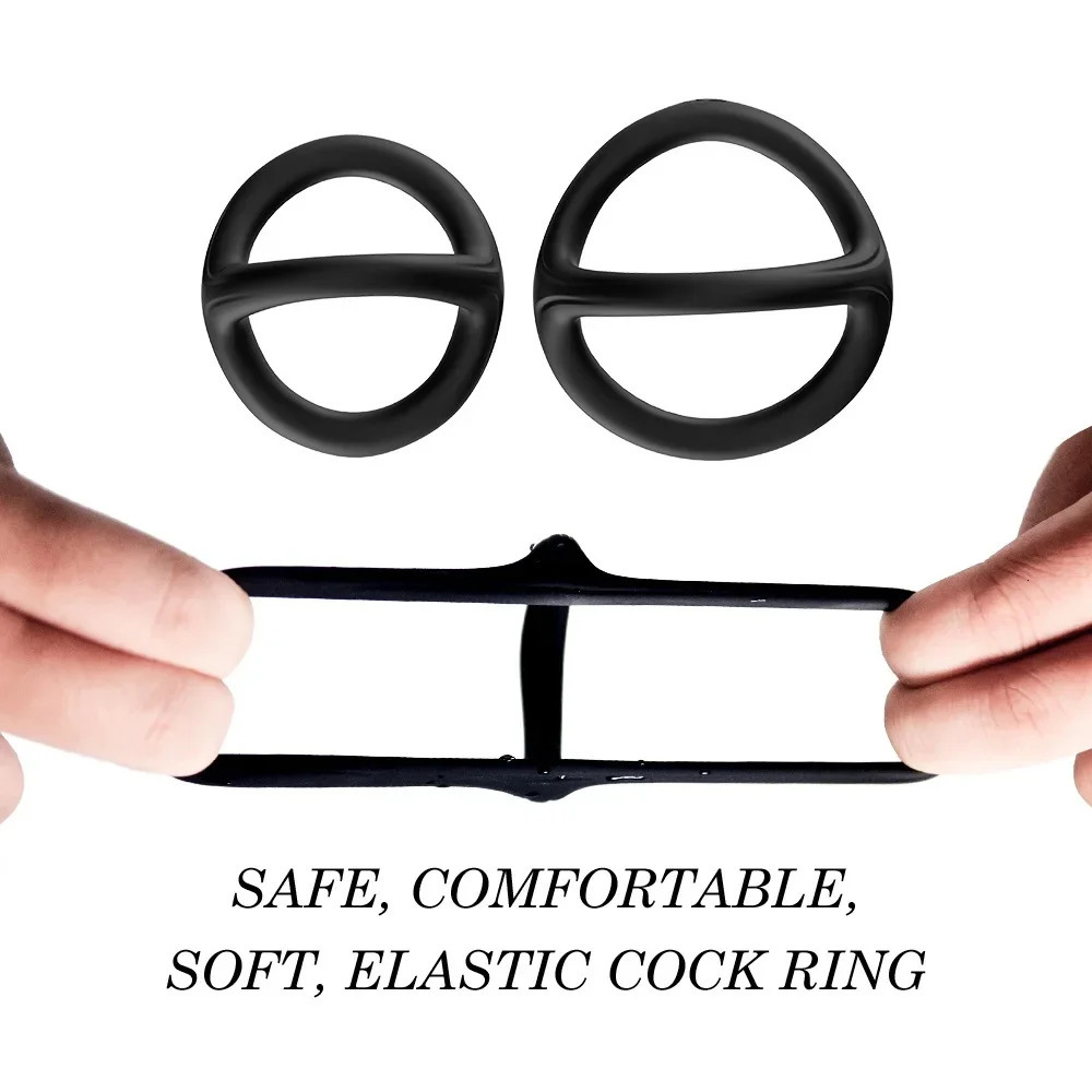 Penis Ring Silicone Semen Lock Ring Delay Ejaculation High Elasticity Time Lasting Cock Rings Adults Sex Toys For Men Couples 250227