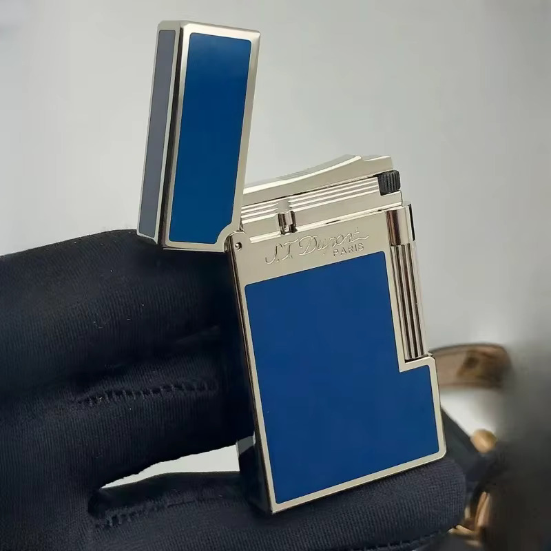 Dupon Vintage Bright Sound Gas Brass Shell Grinding Wheel Ignition Iatable Lighter For Men Gift Box