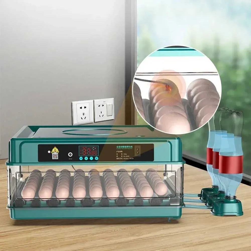 Incubators Automatic Turning Hatching Brooder Farm Bird Quail Chicken Poultry Farm Hatcher Turner Incubation Tool 6/12 Eggs Incubator Fully H241115