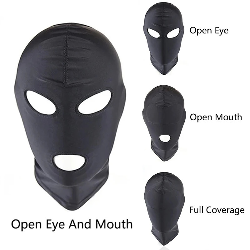 Fetish Harness Head Hood BDSM Slave Game Bondage Restraint Face Mask Erotic Sex Toys Role Play For Couples SM Mask Adults Games 250210