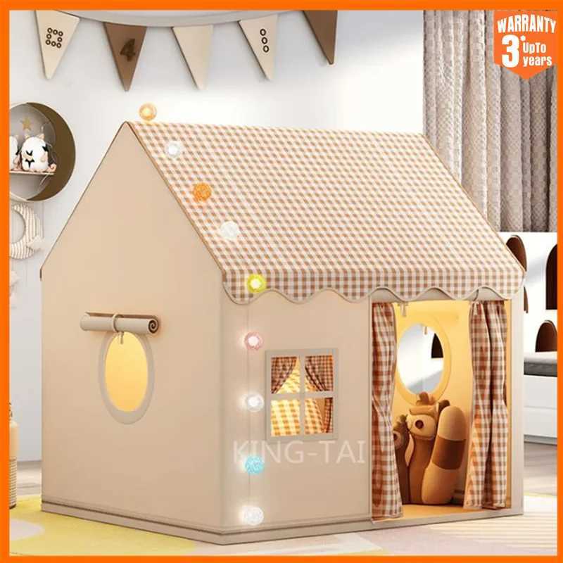 Childrens Tent Indoor Play House Outdoor Games Garden Type Princess Castle Folding Cubby Toys Tents Child Room House Teepee X250210