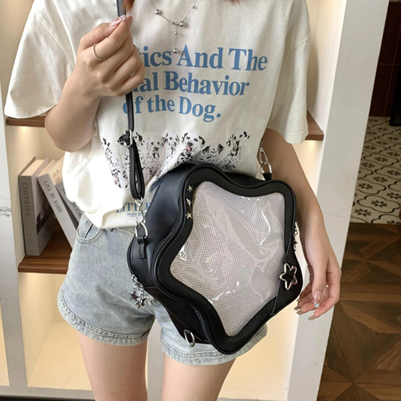 Ita Bag Backpacks 2025 Transparent School Bag for Women Sweet Chic Star Crossbody Bag Display Autumn Bolsa 250207