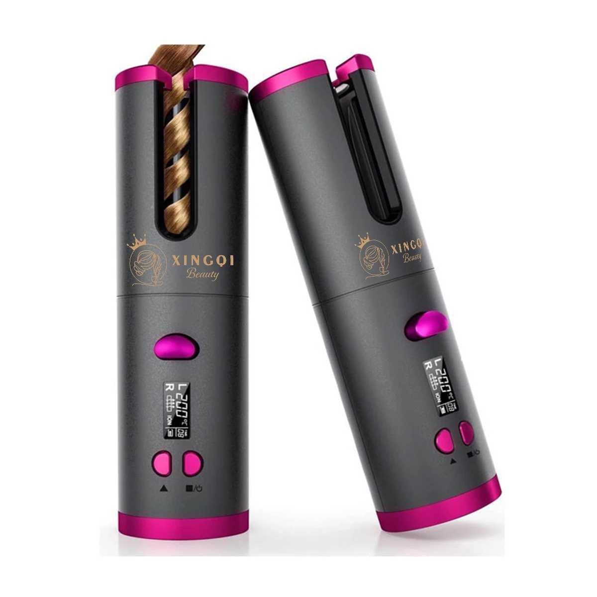 cordless heated automatic beachwaver rotating curling iron culer beauty health hair tools electric curlers for hairXJ250210