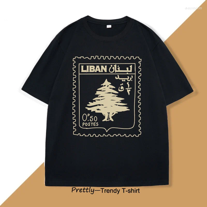 Men's T Shirts Lebanon Vintage Tshirt Support Lebanese Printed T-shirt Men Women Cotton Short Sleeve Clothes Graphic