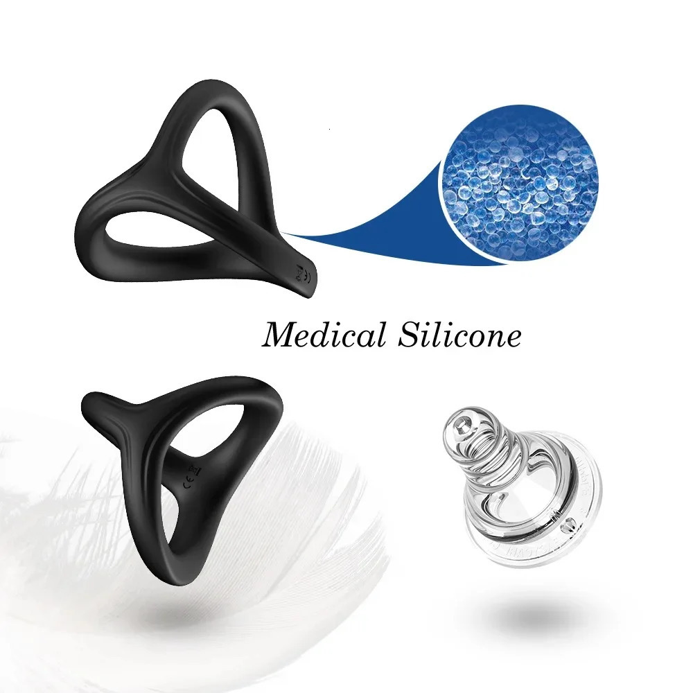 Penis Ring Silicone Semen Lock Ring Delay Ejaculation High Elasticity Time Lasting Cock Rings Adults Sex Toys For Men Couples 250227