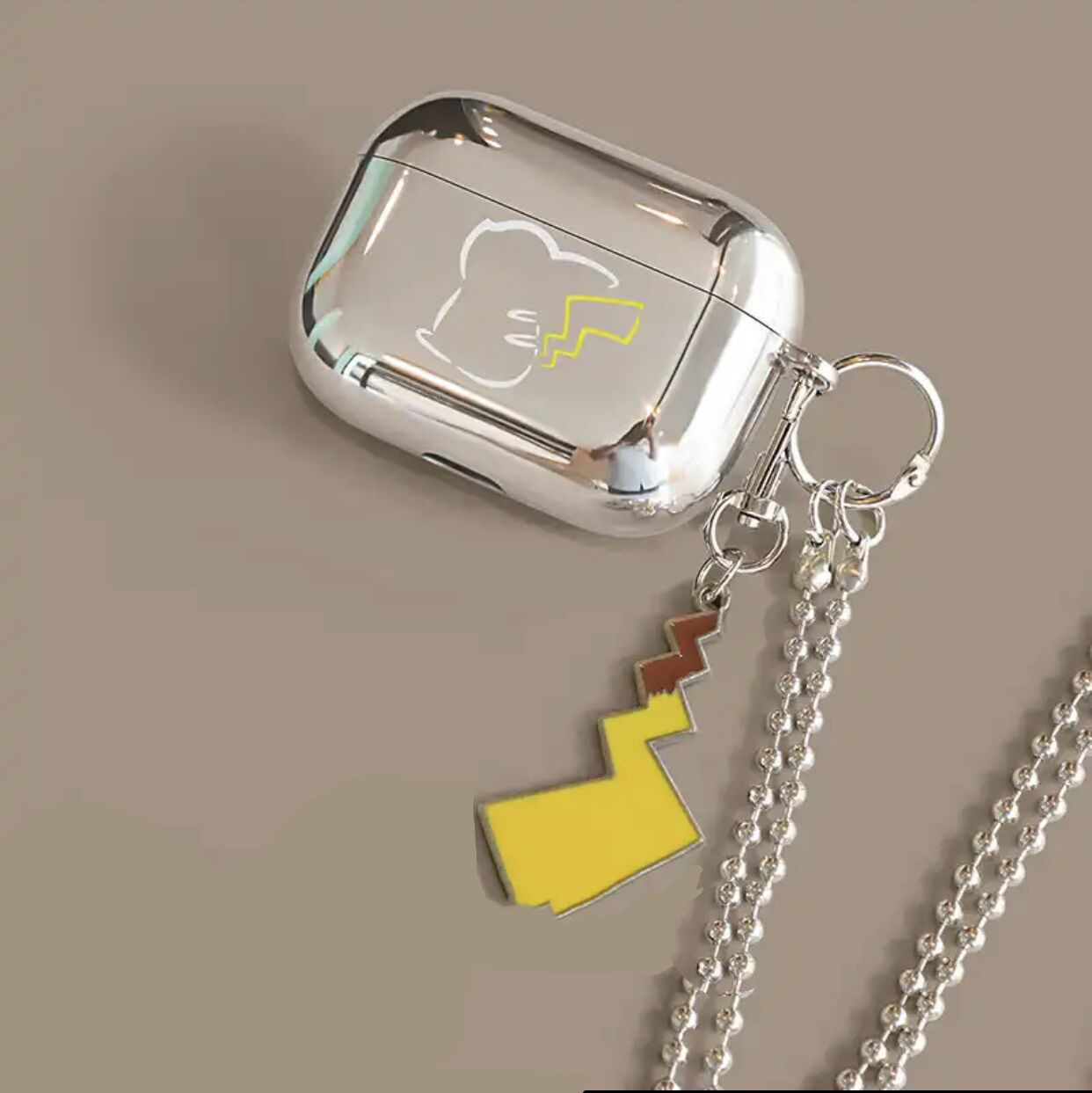 Electroplating Pro Bluetooth earphone protective case, protective cover, chain cartoon soft shell