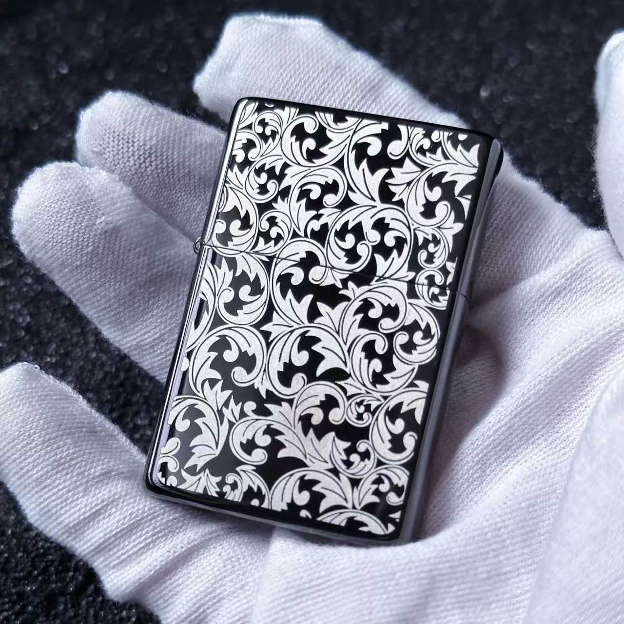 ZC9 Kerosene TANG Grass Lighter Creative and Copper Shell Windproof Brass Cigarette Gasoline Engine Smoking Gift Box Y250210