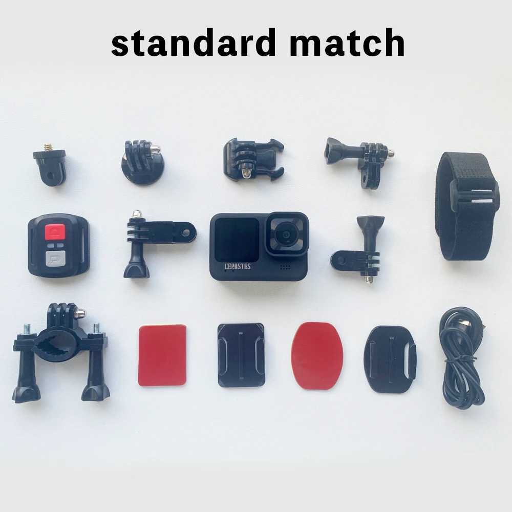 Smart Home Security System CERASTES V11 5K 4K60F WiFi Anti-shake Action Camera Go With Remote Control Screen Waterproof Sport Camera pro drive recorde