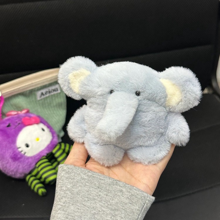Plush blue elephant suitable for Pods2 3 protective case headphone cover headphone case pro2